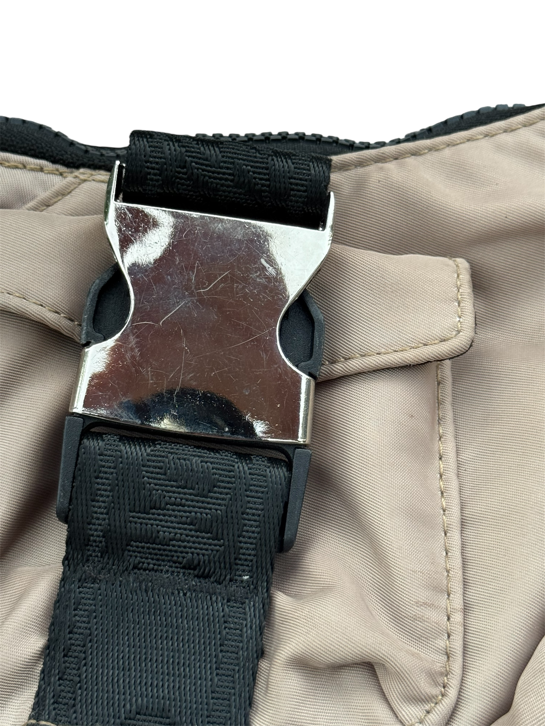 Vintage brown & black side bag