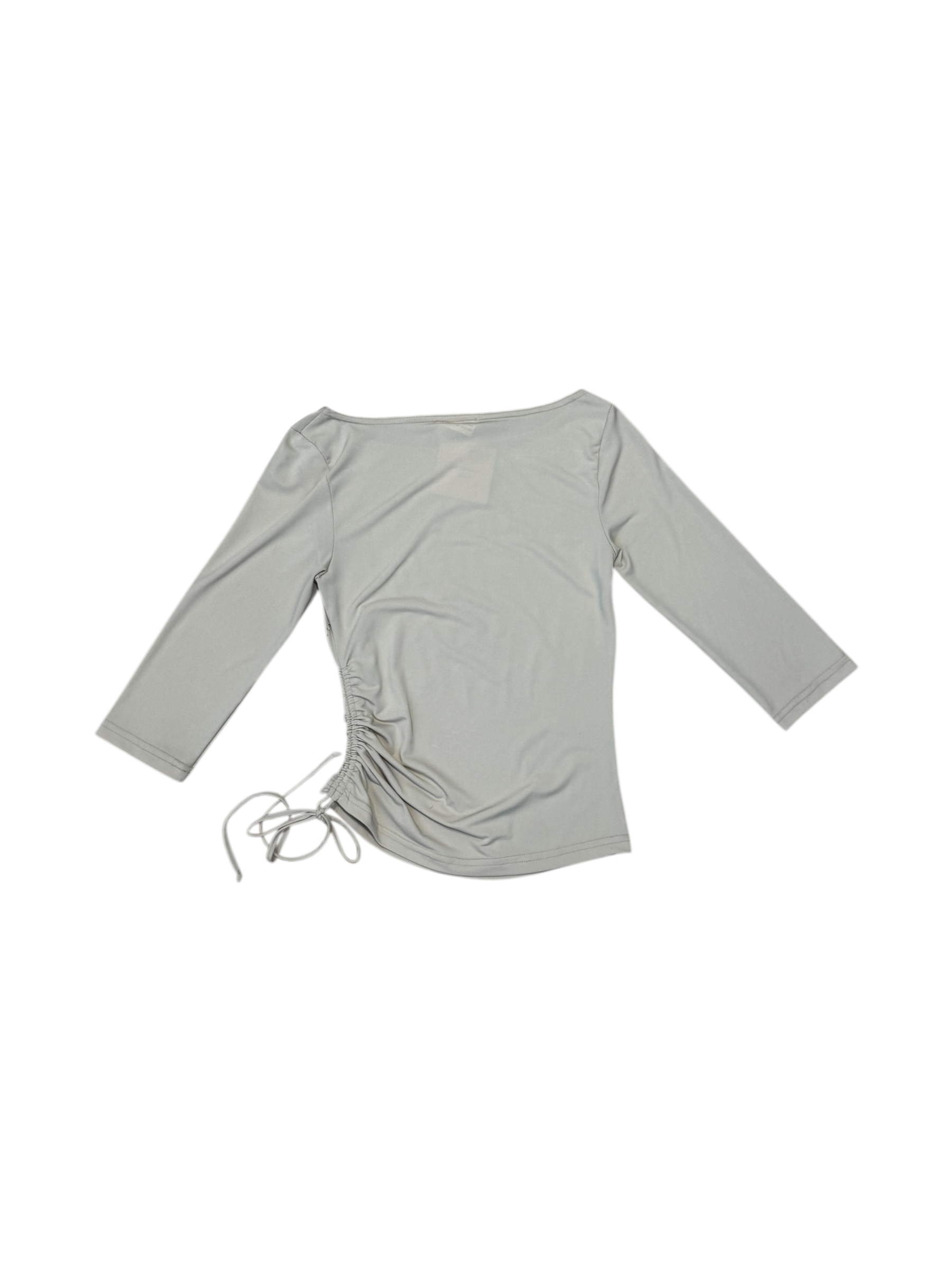 Beige beaded y2k top