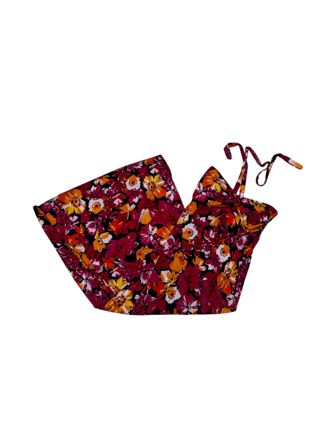 Floral pink maxi dress