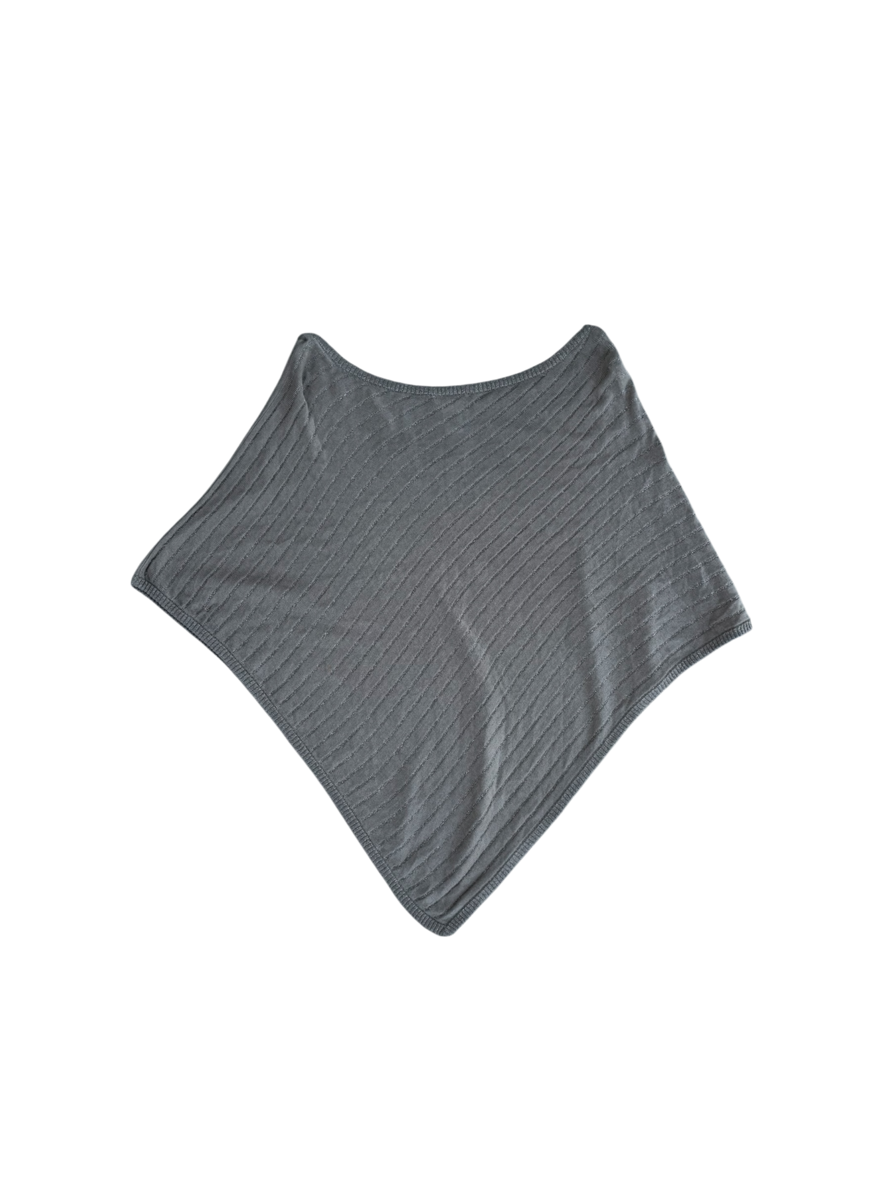 Metallic gold chain detail shawl / poncho