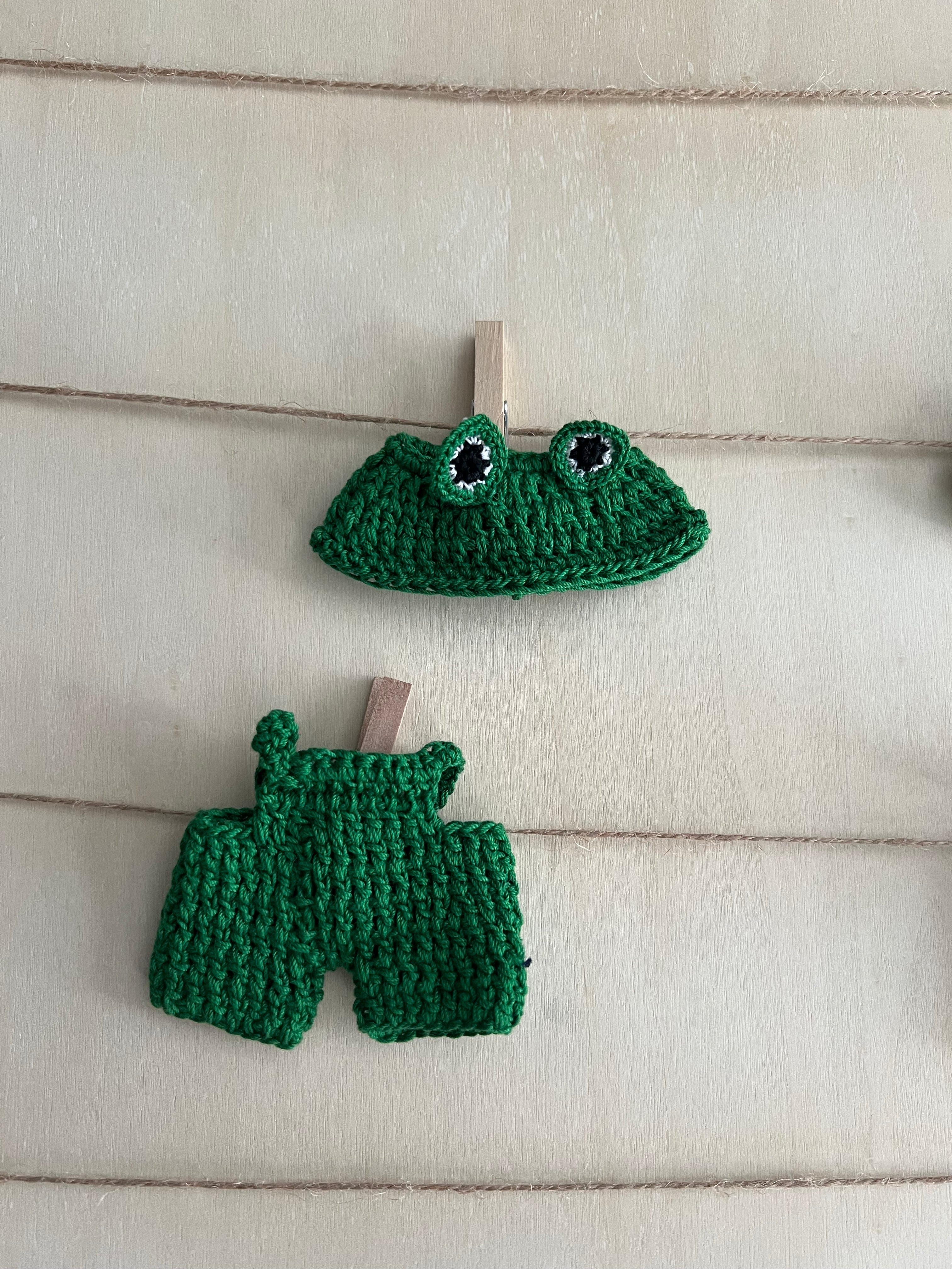 frog two piece costume set