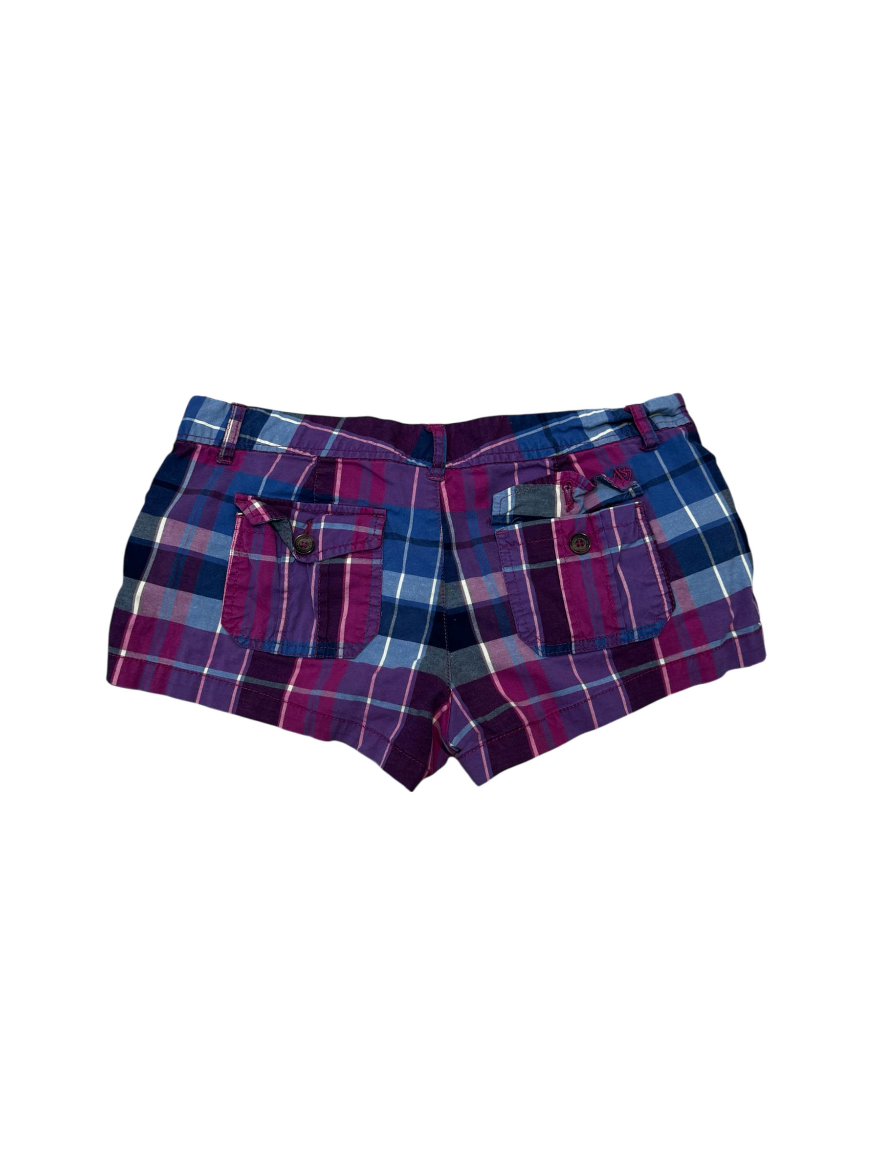Vintage plaid micro shorts