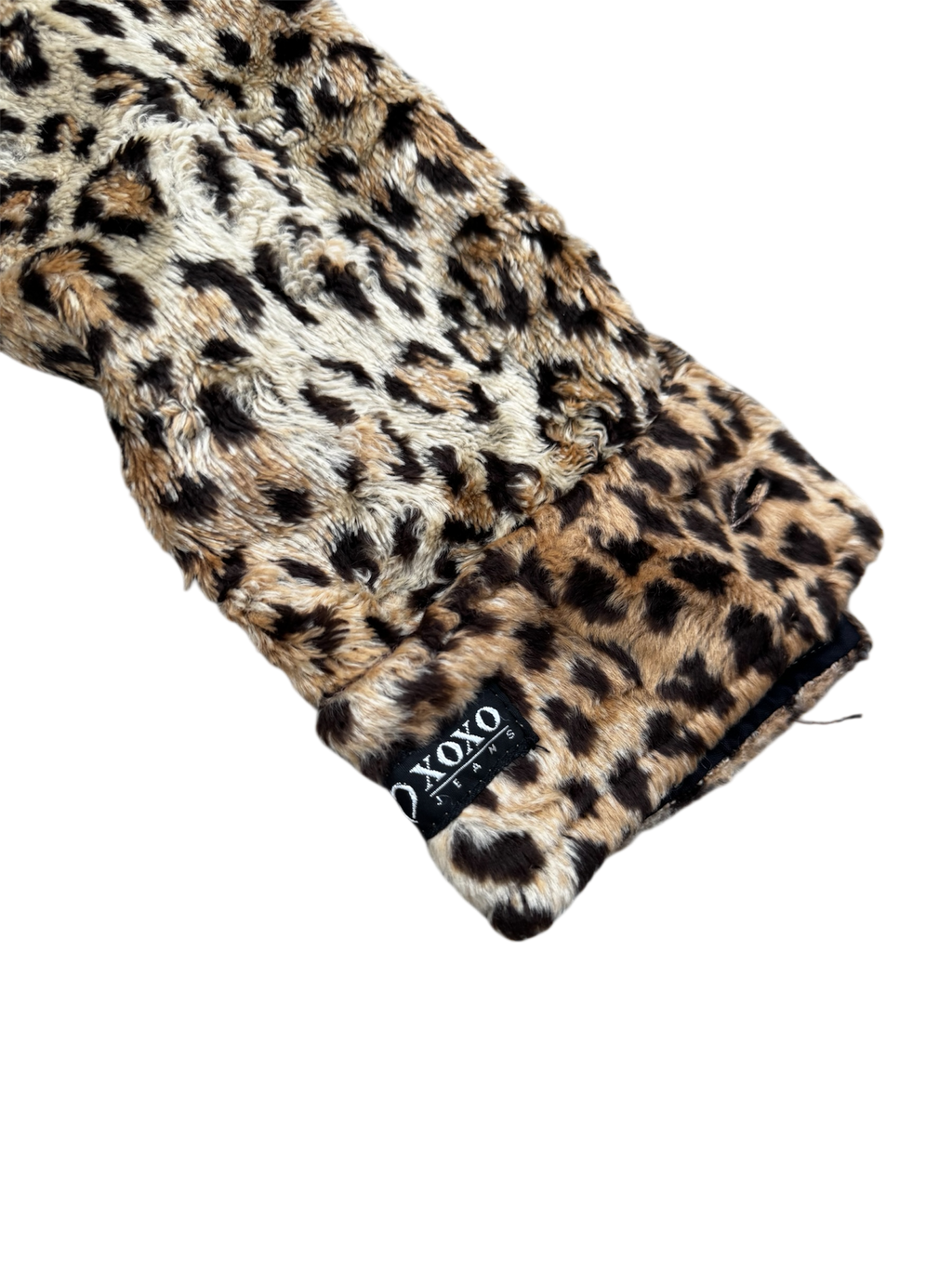 Fluffy Cheetah Print Button-Up Jacket