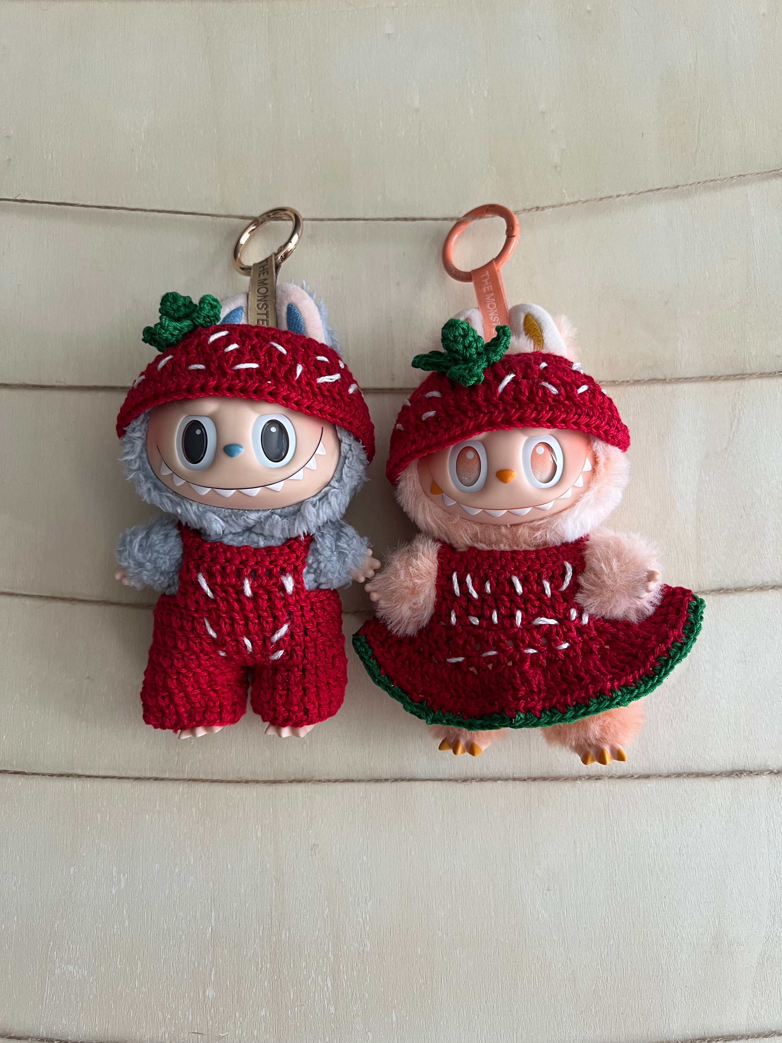 strawberry costume two piece set