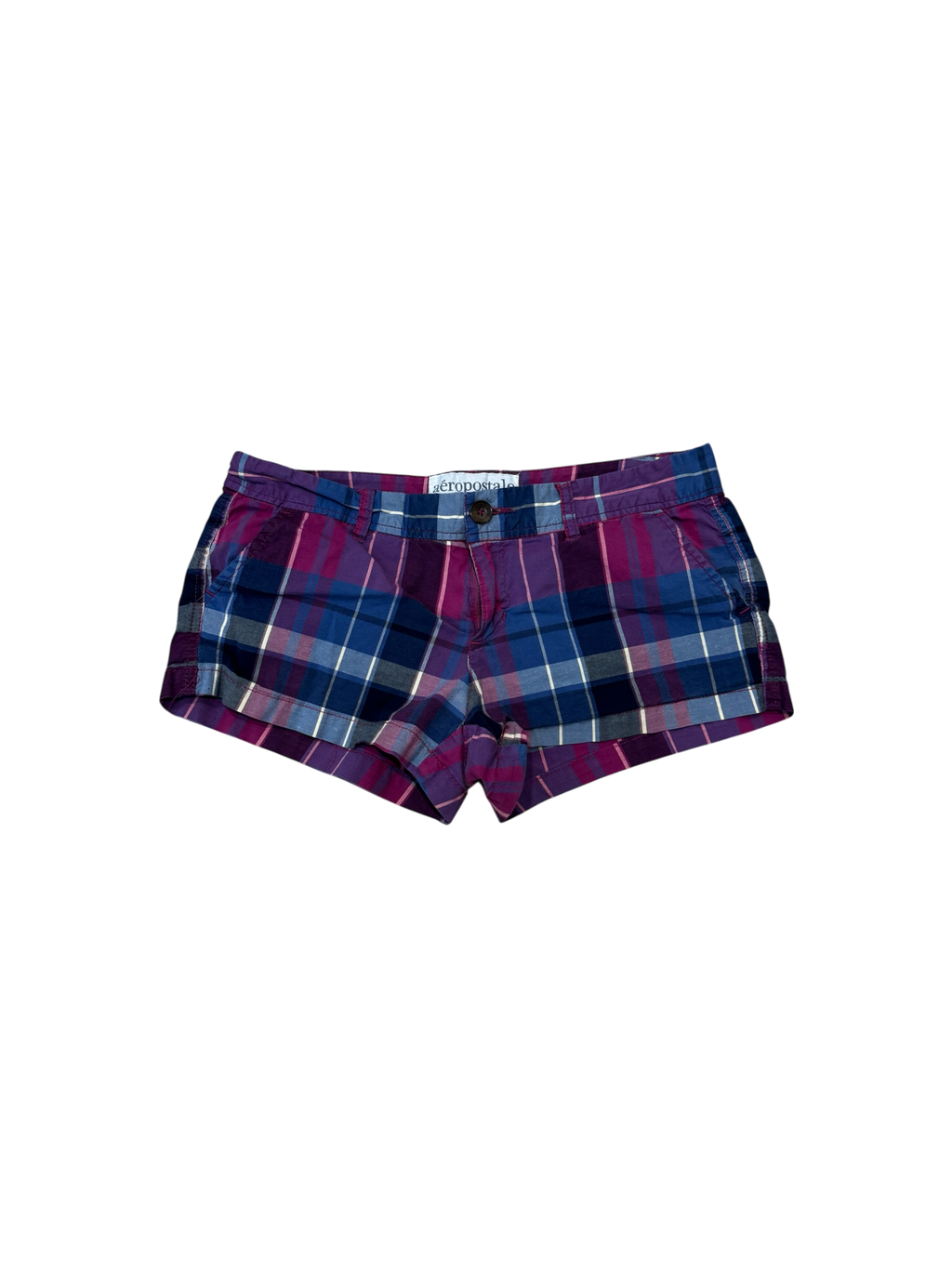 Vintage plaid micro shorts
