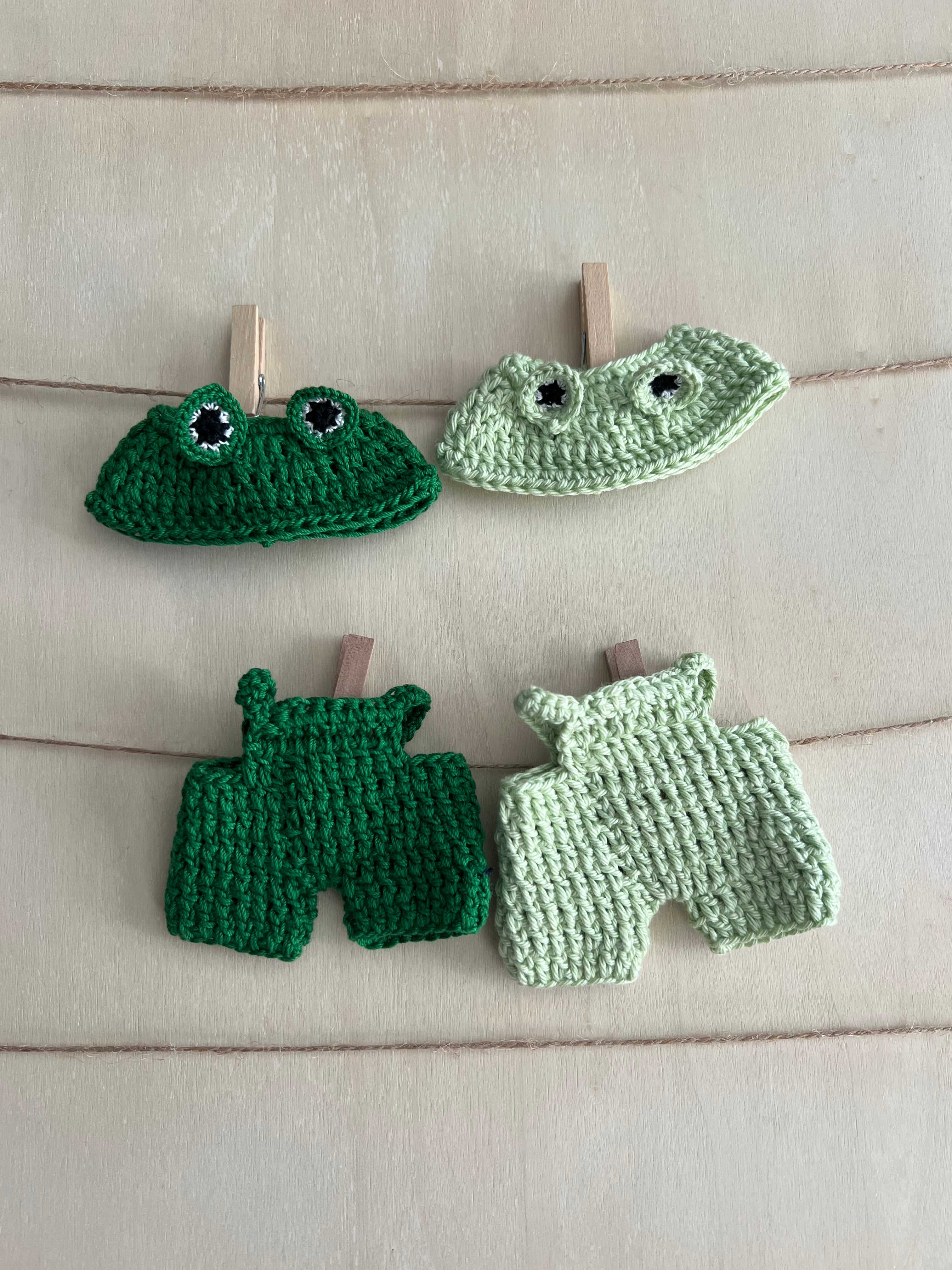 frog two piece costume set