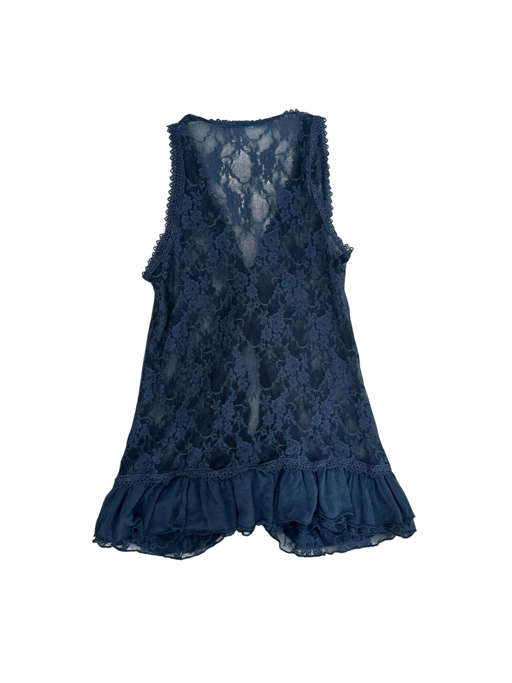 Gray Sheer lace blouse