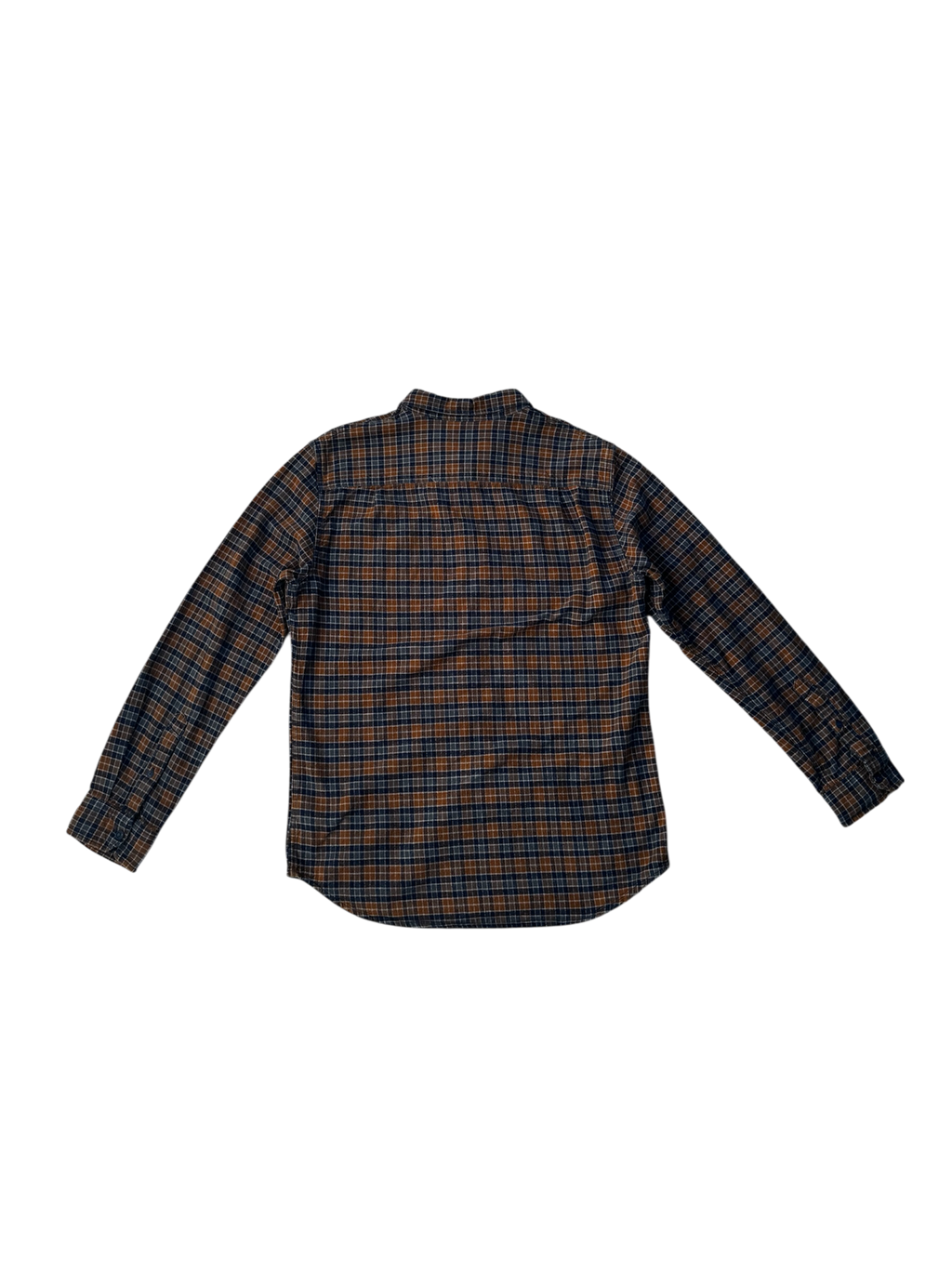 Vintage orange & blue FOX flannel shirt