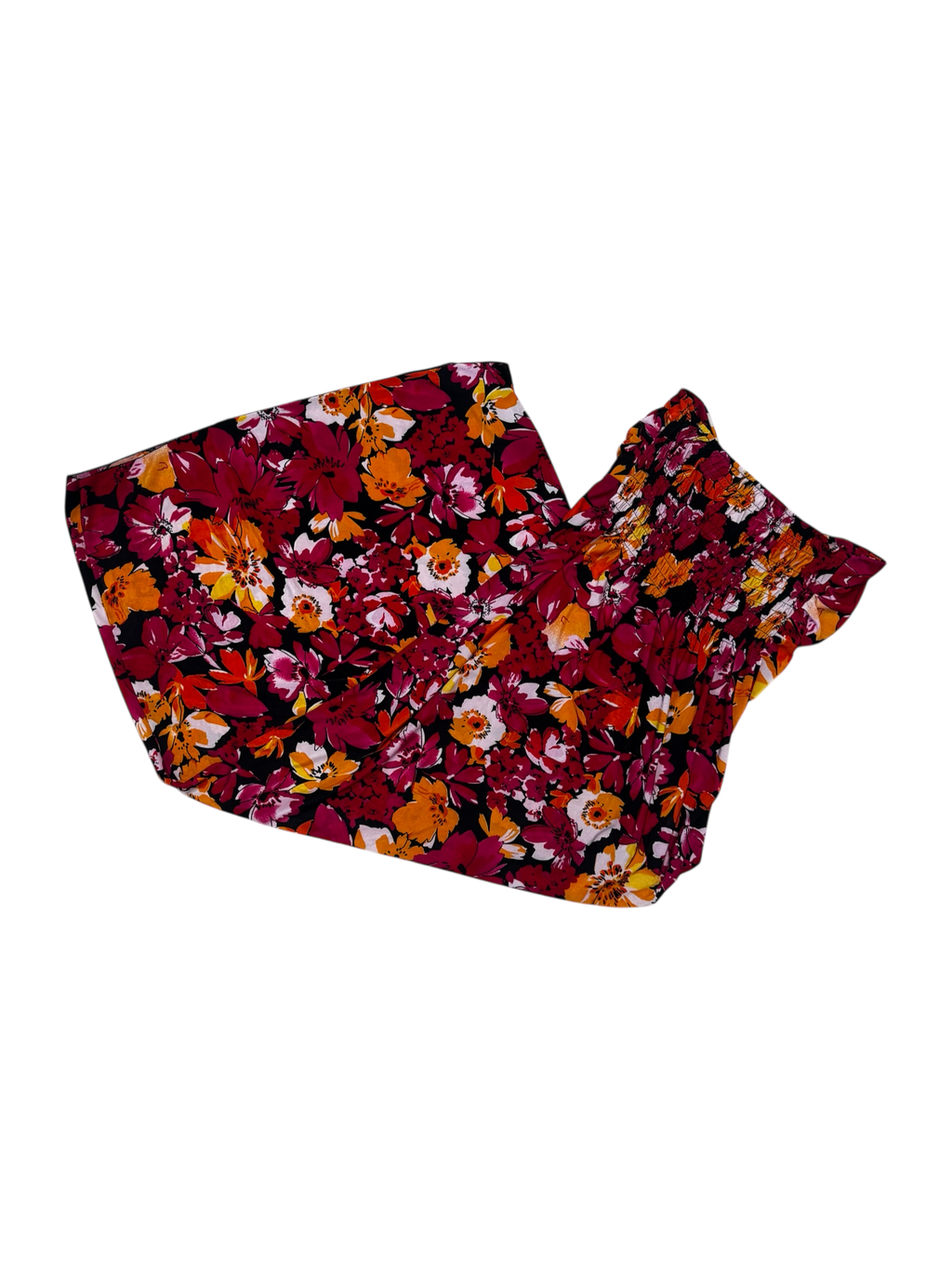 Floral pink maxi dress