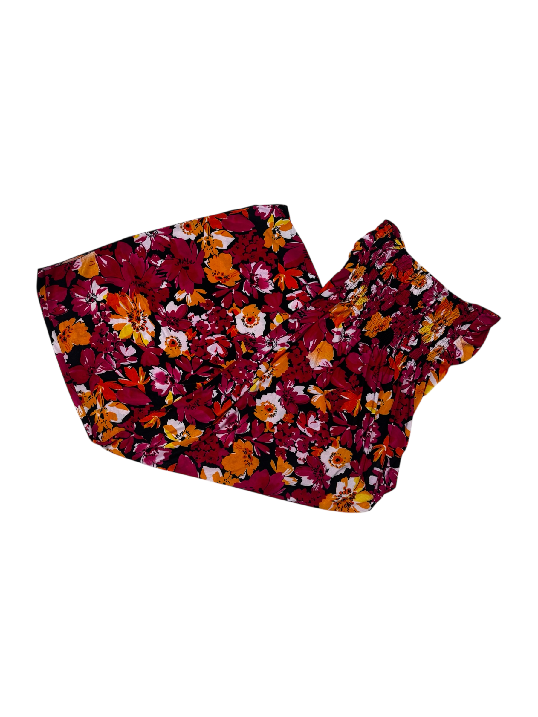 Floral pink maxi dress