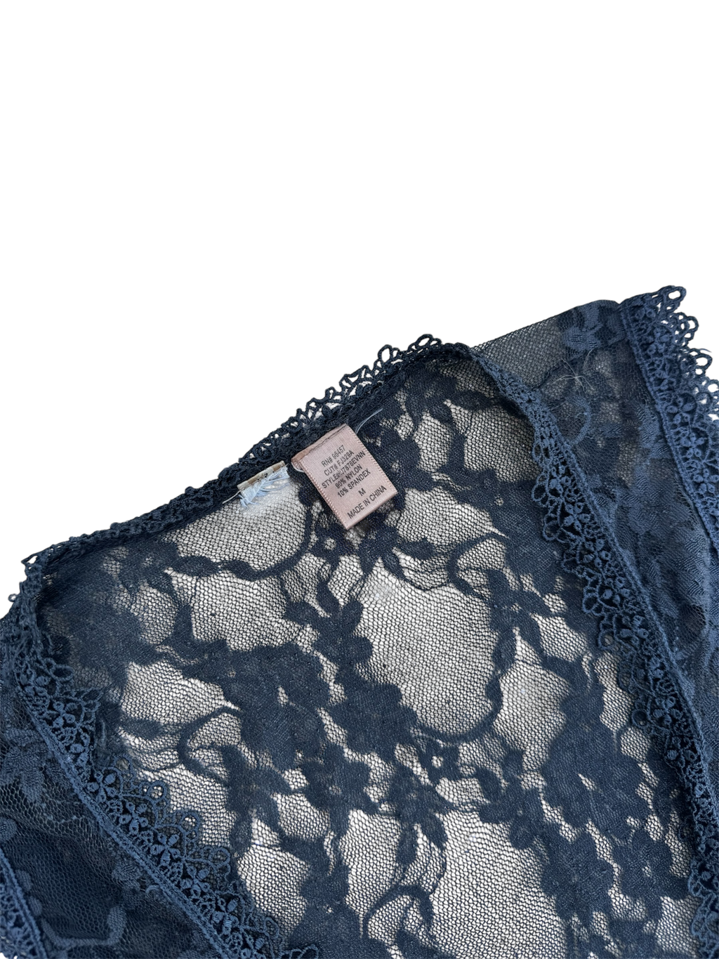 Gray Sheer lace blouse