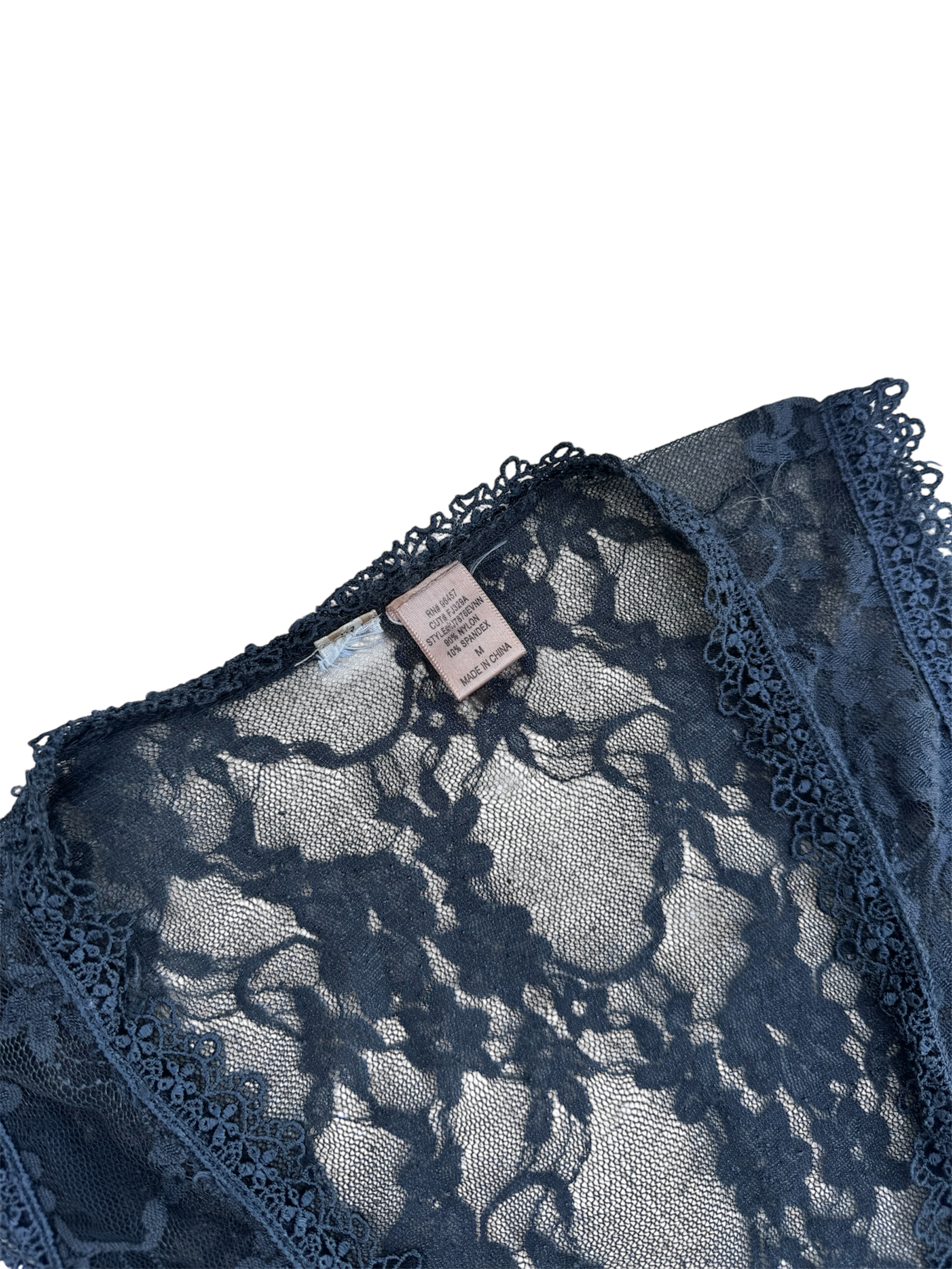 Gray Sheer lace blouse